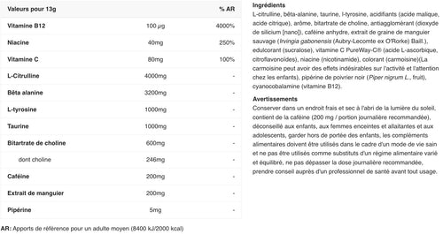 Naughty Boy Energy Pré-Workout Citrus Dream 390g