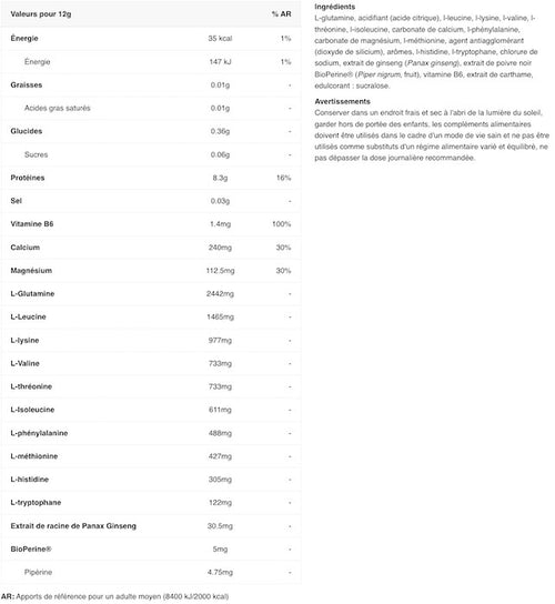 Caretaker Glow EAA Lime Limon ( 360g en poudre )
